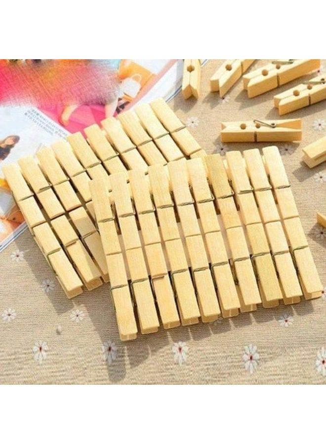 High Quality Wood Clips 60pcs - Image 1