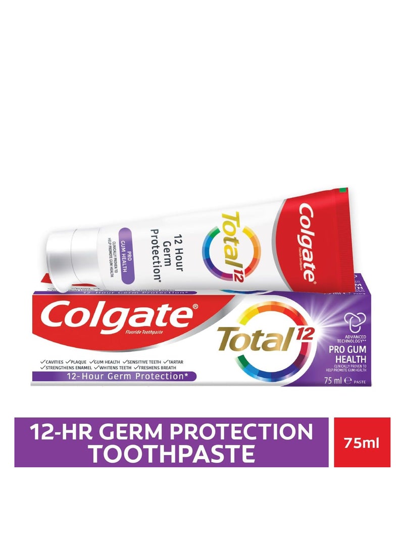 Colgate - Pack Of 3 Colgate Total 12 Pro Gum Health Toothpaste 75 ml - Image 1