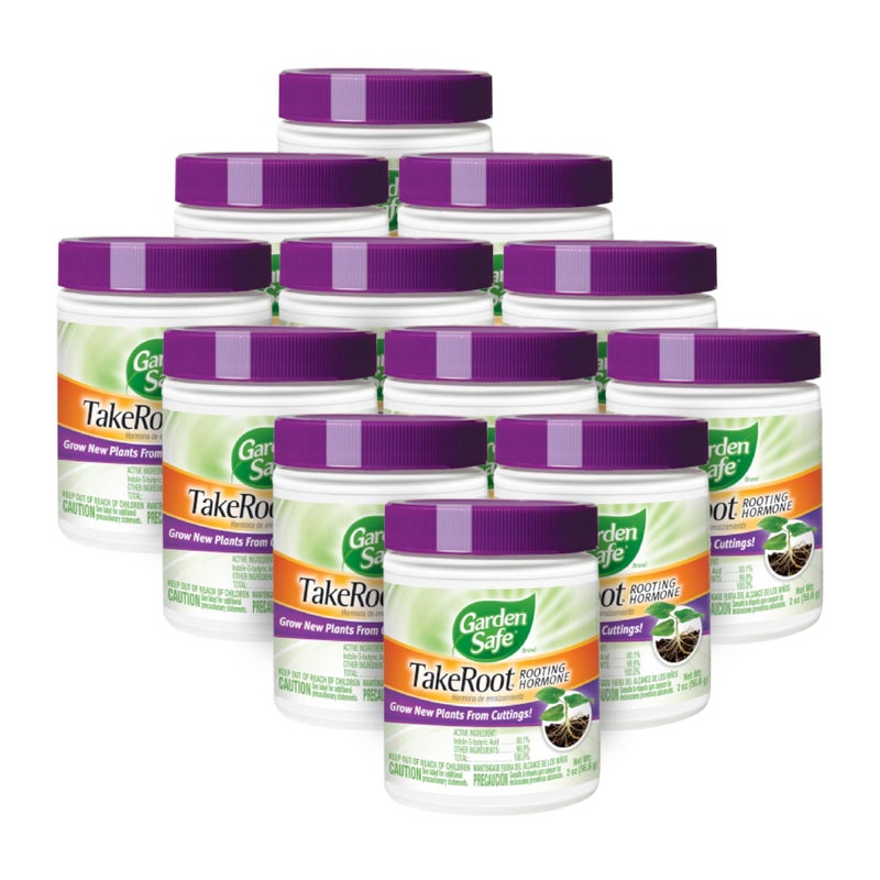 Garden Safe Brand TakeRoot Rooting Hormone, 12 Count, Powder Helps Grow New Plants from Cuttings Including Most Home, Garden and Greenhouse Varieties, 12 Pack - Image 1