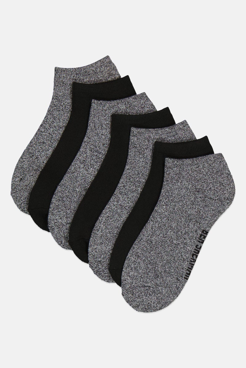 Ben Sherman Men 7 Pairs Brand Logo Ankle Socks, Multicolor - Image 1