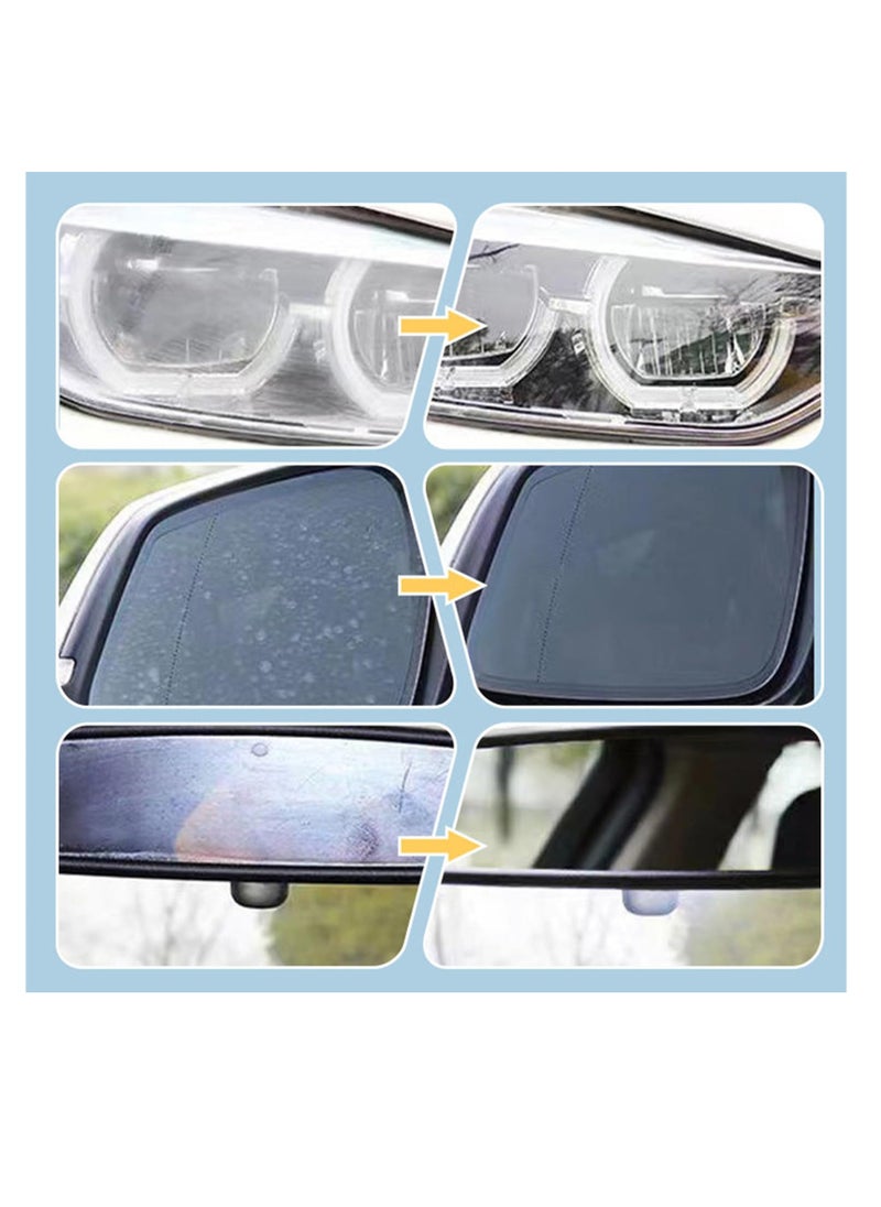 Excefore Multifunctional Glass Oil Film Foam Remover, 2 PCS Glass Oil Film Remover for Car with Sponge Towel, Car Glass Oil Film Cleaner, Glass Oil Film Stain Removal Cleaner, Oil Film Remover for Car Window  - Image 4