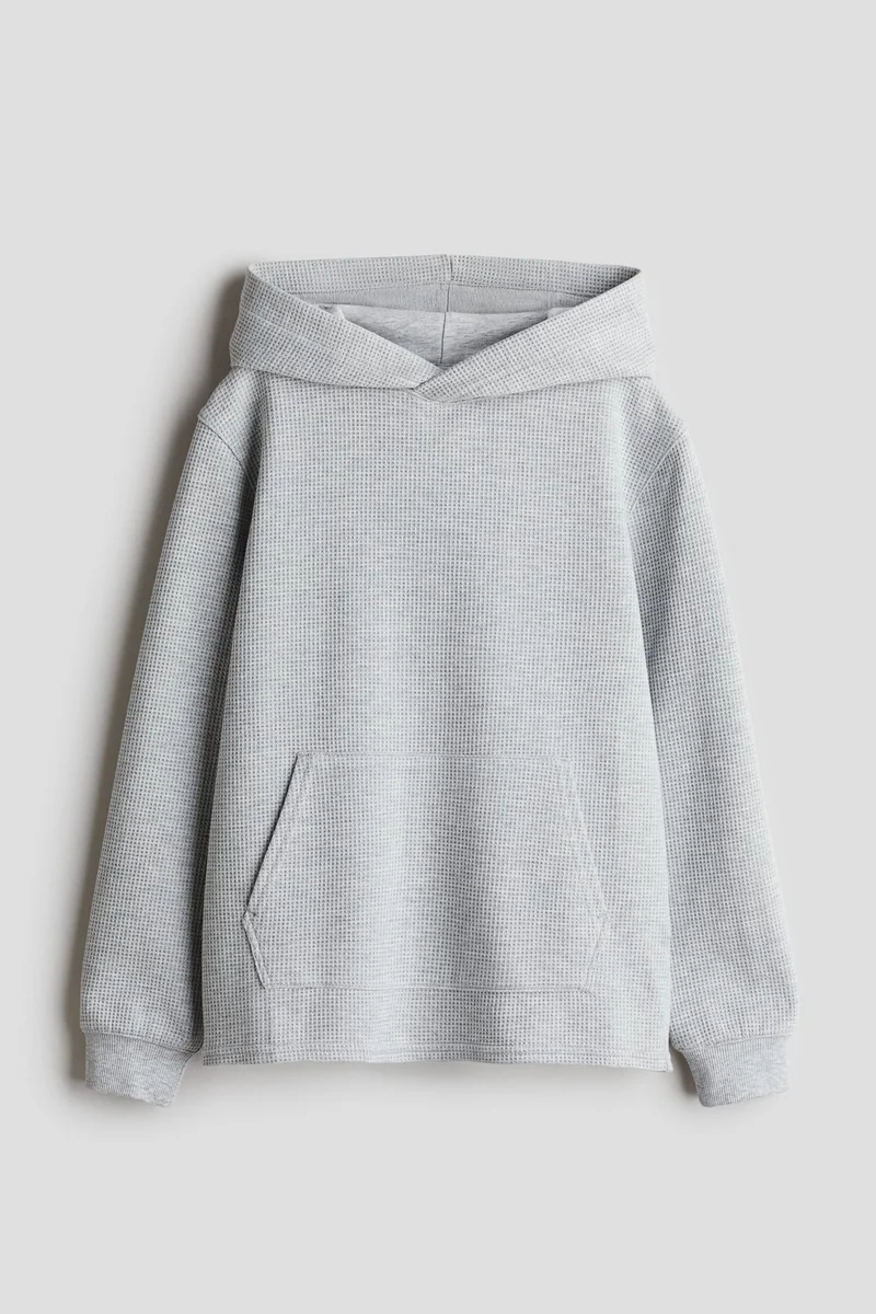 H&M Waffled jersey hoodie