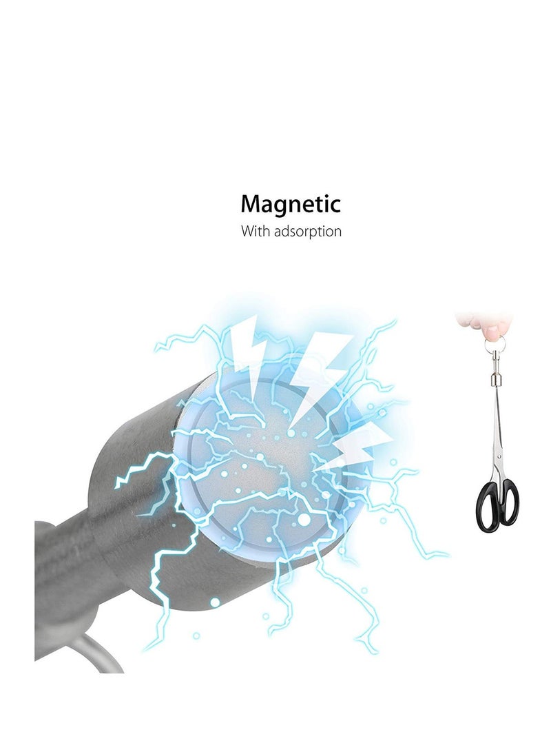 Excefore Metal Magnet Keychain 4 Pack, Metals Test Magnet Hanging Keys Holders, Strong Magnetic Pendant Weight Key Chain, Jewelry Test Magnet, Pocket Keyring Magnet Holder with Split Ring - Image 3