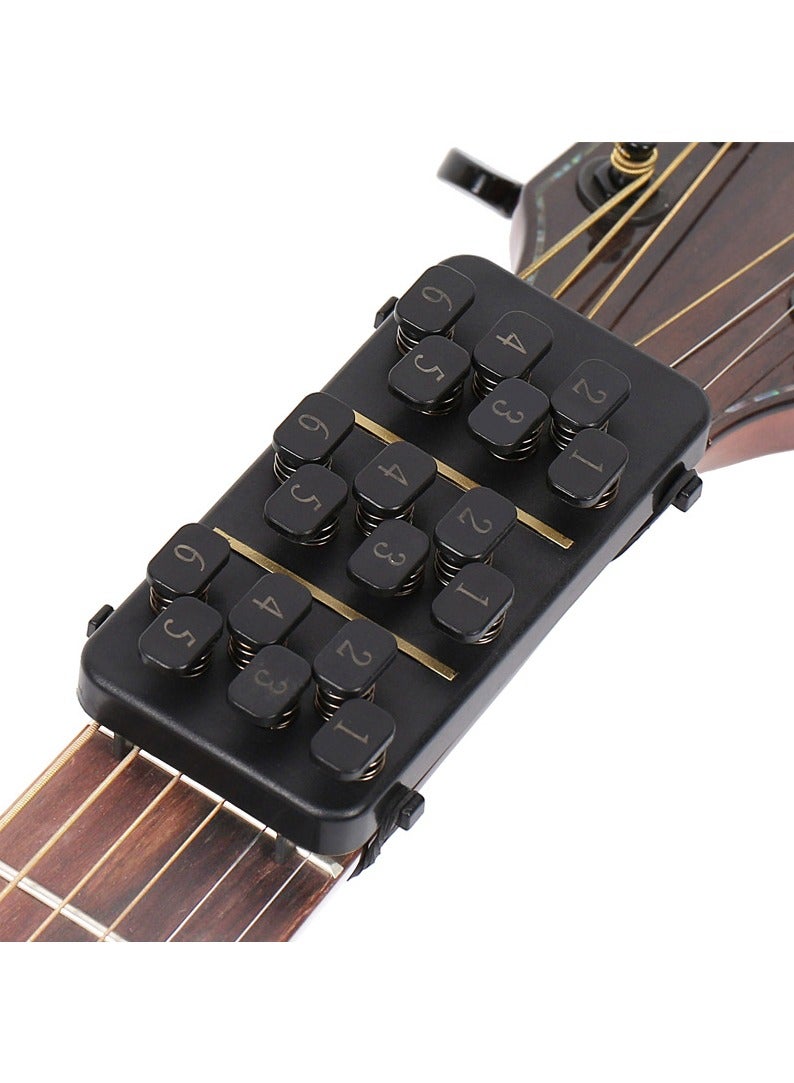 Generic Guitar Chord Trainer with Guitar Chord Score, Guitar Chord Learning Tools for Beginner, Practice Acoustic Guitar Accessories, Guitar Trainer Eliminates Finger Pain, Guitar Lover Gift (Black)  - Image 5
