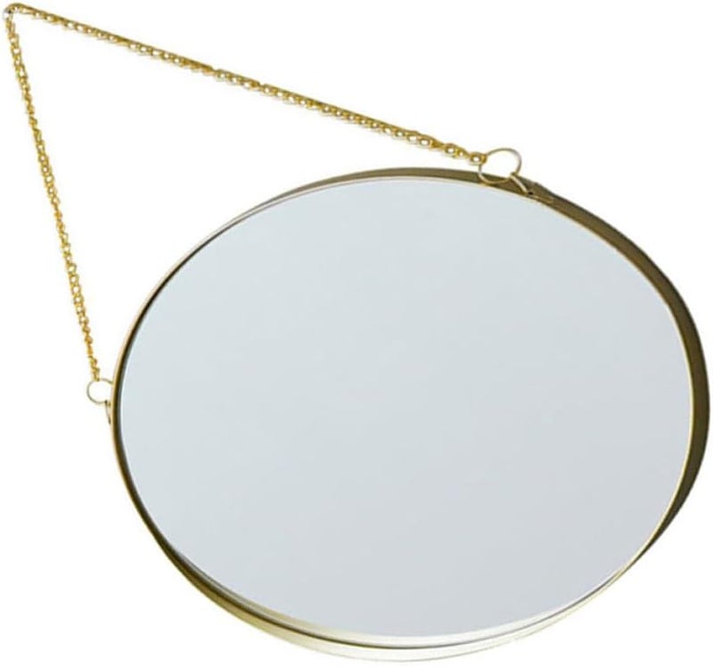 ibasenice Wall Hanging Vanity Mirror Large No-Drill Makeup Mirror Bathroom Decor for Dormitory and Bathroom Use - Image 1