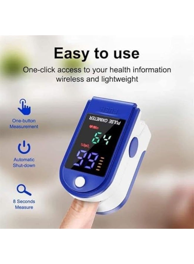 جهاز قياس الأكسجين والنبض (SpO2) - دقيق وموثوق للمراقبة الصحية - عملي وسهل الاستخدام للمنزل والاستخدام اليومي - Image 3