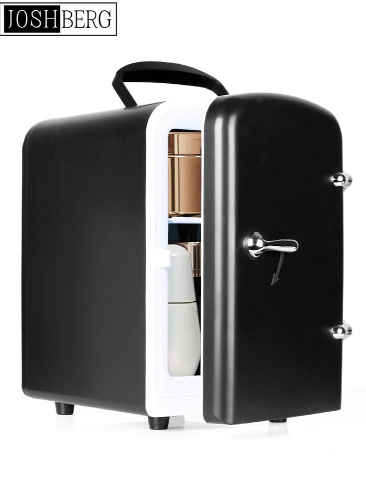 Joshberg Mini Fridge, 4 Liter /6 Cans Skincare Fridge for Bedroom, Dorm, Car, Office,  Small Compact Fridge, Thermoelectric Cooler and Warmer  - Image 1