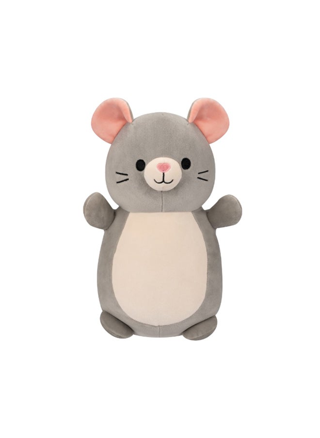 Squishmallows 10 inch Misty Grey Mouse Hugmee , Officially Licensed Kellytoy Plush Toy, Colorful Soft Toy, Gift for Kids, Girls & Boys Washable Squishy Stuff Toy Multicolor All Age  - Image 1