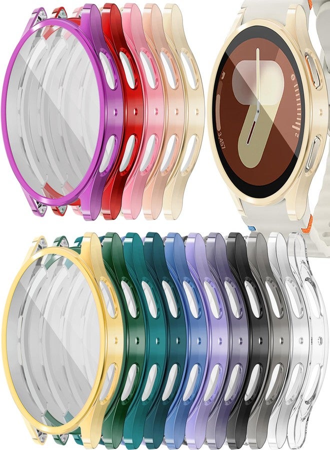 RICHONE [16 Pack] Compatible with Samsung Galaxy Watch 7 40mm Screen Protector Case, Soft TPU Protective Face Covers Bumper Accessories for Women Men Galaxy Watch7 40MM (16 Colors, SM-L300) - Image 1