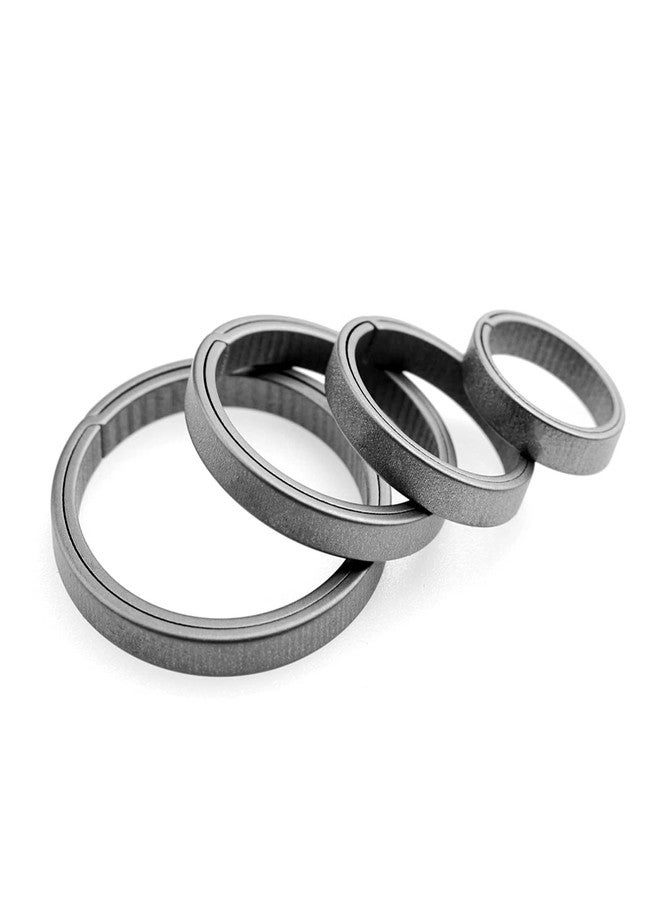 MecArmy Titanium 3pcs/4pcs/7pcs/18pcs Key Rings Keychain Large Small Split Rings (CH1-4 pcs) - Image 1
