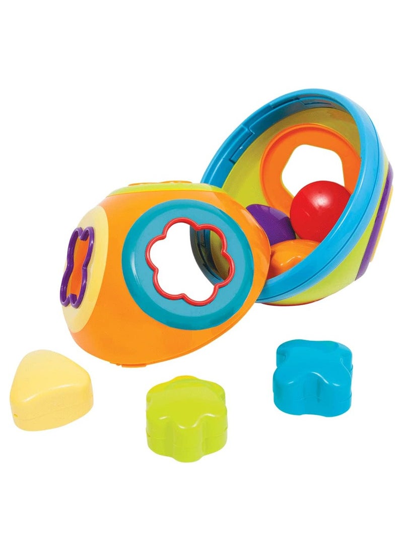 Montessori geometric matching shapes ball for shape sorting for children, educational games for children, shape sorting to develop children's skills, valuable gift for children  - Image 2