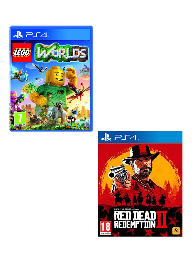 WB Games LEGO Worlds + Red Dead Redemption 2 - playstation_4_ps4 - Image 1