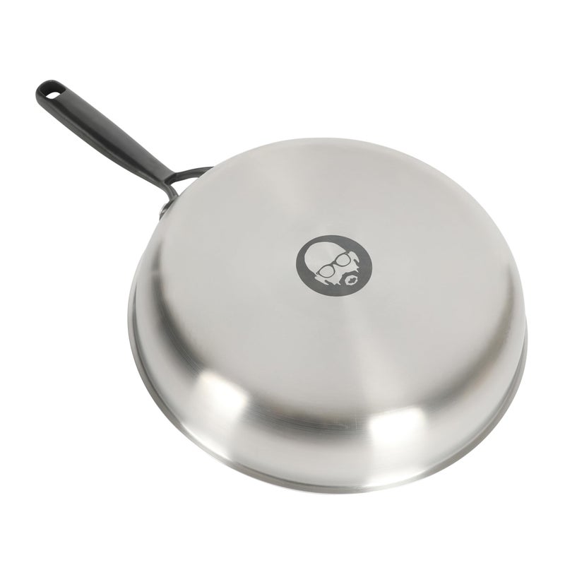 Babish 10-Inch Tri-Ply Stainless Steel Frying Pan With Black Handle â€“ Professional Grade Skillet for Searing, SautÃ©ing & Everyday Cooking - Image 5