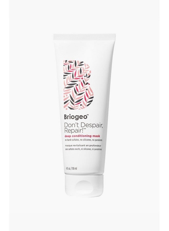 بريوجيو، لا تيأسي، أصلحي! قناع ترطيب عميق، بلسم عميق للشعر الجاف والتالف أو المصبوغ، يمنع تكسر الشعر مستقبلًا، قناع بروتين لشعر أقوى، نباتي، خالٍ من القسوة، 113 مل - Image 1