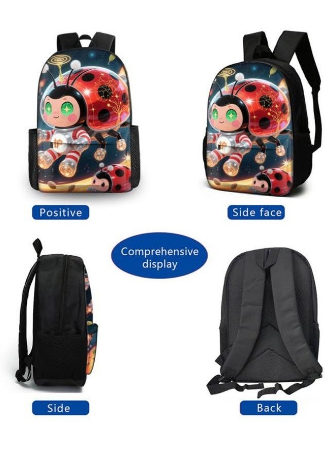 واضح من النار حقائب الظهر + حقائب اليد + حقائب القرطاسية | موسم العودة إلى المدرسة / هدايا المهرجان | حقيبة كرتونية من ثلاث قطع، سهلة التعامل مع مناسبات مختلفة (متوفرة للطلاب والأطفال ونزهايات الأصدقاء وتسلق الجبال والمدرسة وما إلى ذلك) - 89 - Image 3