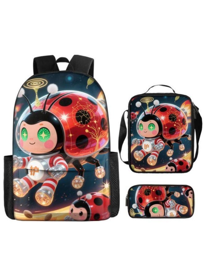 واضح من النار حقائب الظهر + حقائب اليد + حقائب القرطاسية | موسم العودة إلى المدرسة / هدايا المهرجان | حقيبة كرتونية من ثلاث قطع، سهلة التعامل مع مناسبات مختلفة (متوفرة للطلاب والأطفال ونزهايات الأصدقاء وتسلق الجبال والمدرسة وما إلى ذلك) - 89 - Image 2