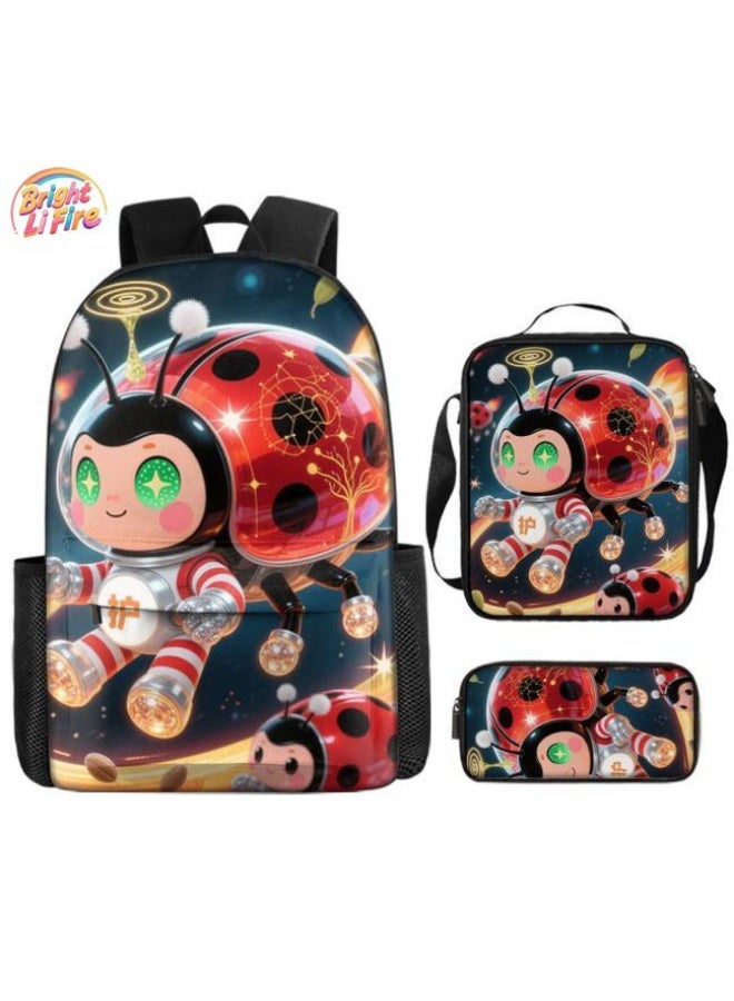 واضح من النار حقائب الظهر + حقائب اليد + حقائب القرطاسية | موسم العودة إلى المدرسة / هدايا المهرجان | حقيبة كرتونية من ثلاث قطع، سهلة التعامل مع مناسبات مختلفة (متوفرة للطلاب والأطفال ونزهايات الأصدقاء وتسلق الجبال والمدرسة وما إلى ذلك) - 89 - Image 1