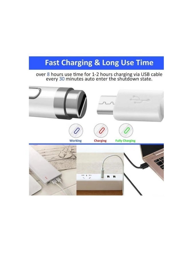 Active Stylus Digital Pen For All iPhones iPad Android Tablets And Phones White - Image 3