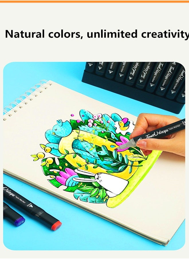 Touch - Marker Pen Set 168 Colors Double Headed Color For Students  Upgraded With Large Capacity More Durable Suitable For Design Painting Coloring - Image 1