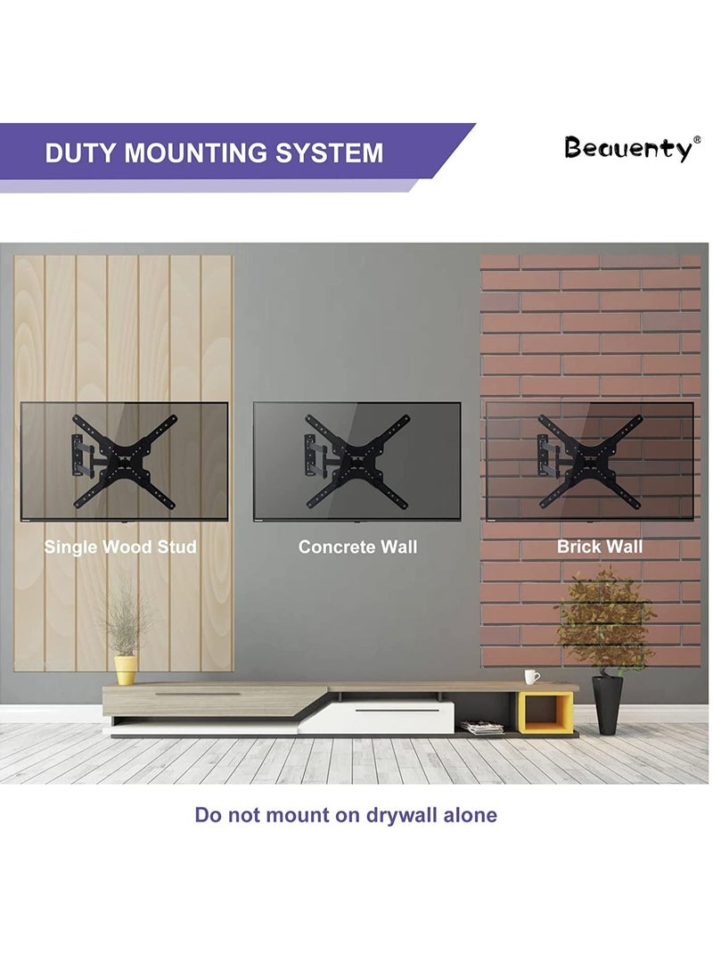 TV Stand/TV Wall Mount,Swivel and Tilt for Most 14-55Inch Flat Screen TV,Rugged TV Mount Articulating,Standard Load 66 Ibs (C) - Image 5