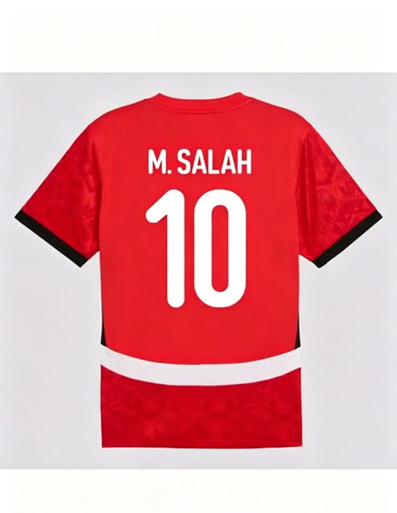 Egypt #10 Salah Home Jersey | Official Fan Version Football Shirt, Quick Drying Breathable - Image 2