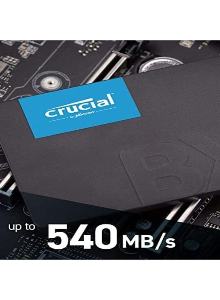 كروشيال محرك الأقراص الصلبة الداخلي Crucial BX500 500GB 3D NAND SATA 2.5 بوصة SSD لأجهزة الكمبيوتر المحمولة وأجهزة الكمبيوتر المكتبية - CT500BX500SSD1 - Image 3