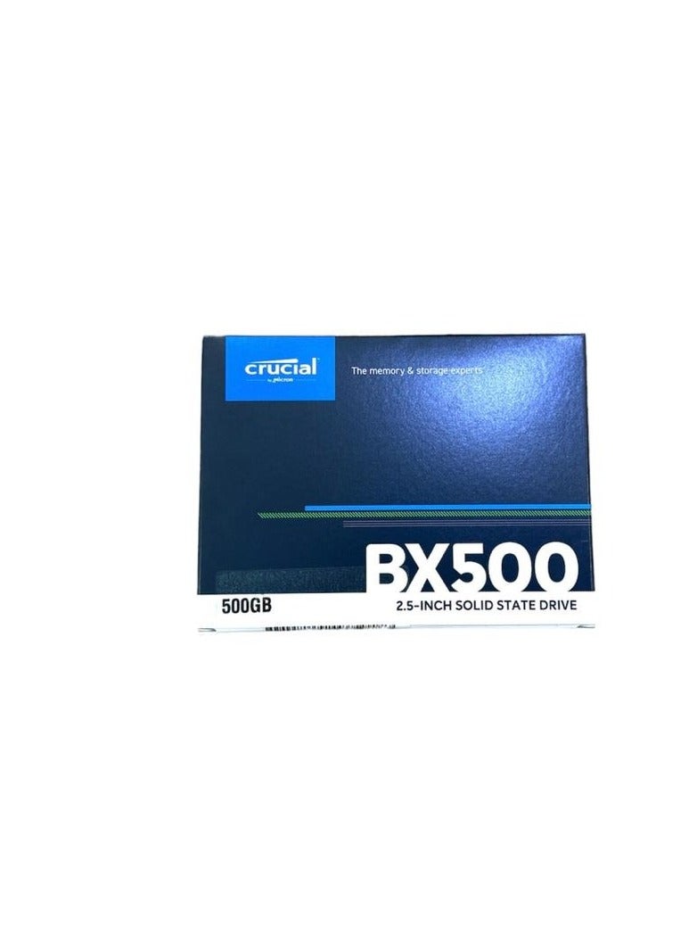 كروشيال محرك الأقراص الصلبة الداخلي Crucial BX500 500GB 3D NAND SATA 2.5 بوصة SSD لأجهزة الكمبيوتر المحمولة وأجهزة الكمبيوتر المكتبية - CT500BX500SSD1 - Image 4