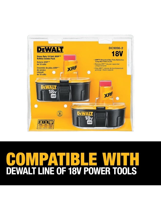 Dewalt 18V Battery  Xrp  Combo Pack  Dc9096-2 - Image 2