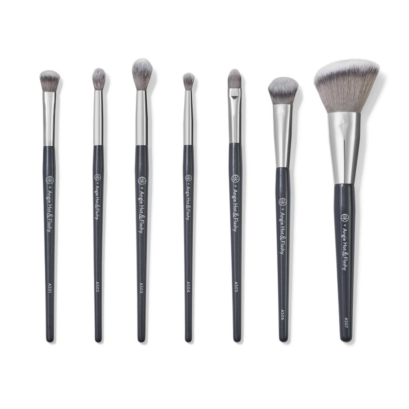 BK BEAUTY BRUSHES  ANGIE HOT  FLASHY Brush Set 7PC  Viral UnderEye Concealer Eye Shadow  Bronzer Blush  Highlighter Makeup Brushes