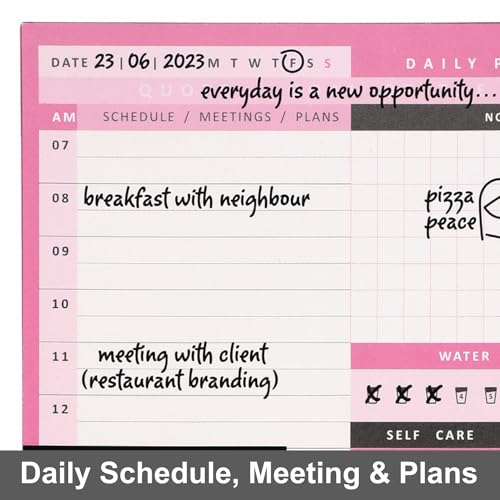 Anupam Daily Planner Pad, Soft back Desk Planner Notepad, Tear-off organiser notepad, To-do list notebook, Productivity Planner A5 (Pack of 2) - Image 4