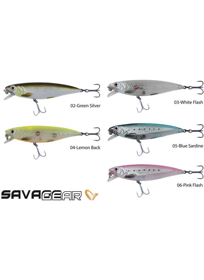 Savage Gear - 3D Twitch Minnow 8cm 8.5g Fake Fish 06-Pink Flash - Image 1