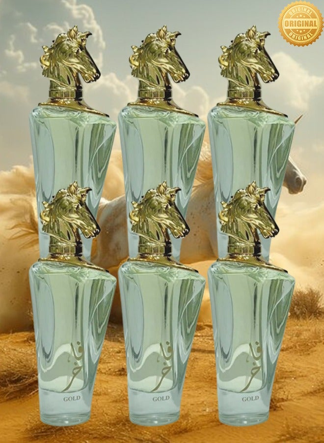 Gold 6 Pieces Fakher Gold Perfume 100ml EDP - Image 1