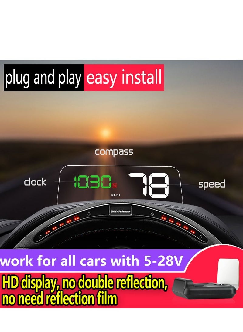 جولف لينك - K شاشة عرض رأسية (HUD) عداد سرعة السيارة T900 - Image 1