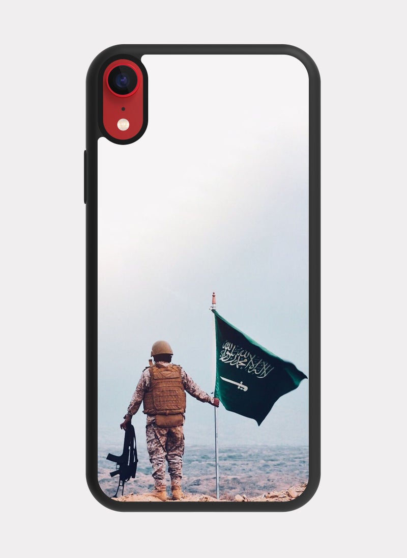 بكسلات كفر ايفون اكس ار جندي رافع علم السعوديه - Image 1