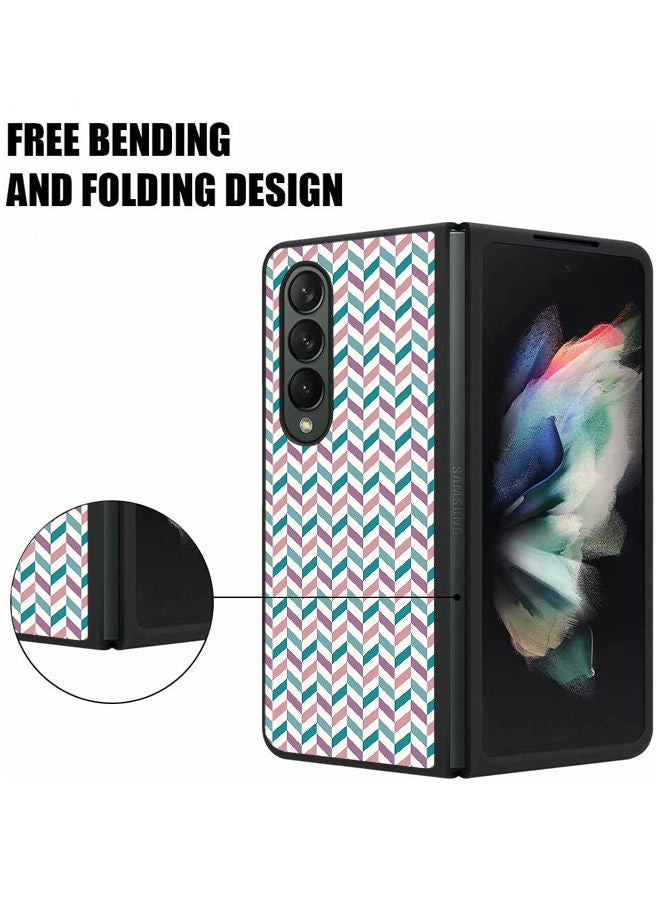 Okteq Hard Back Cover Case Small Mix Patterns for Samsung Galaxy Z Fold 4 5G  - Image 2