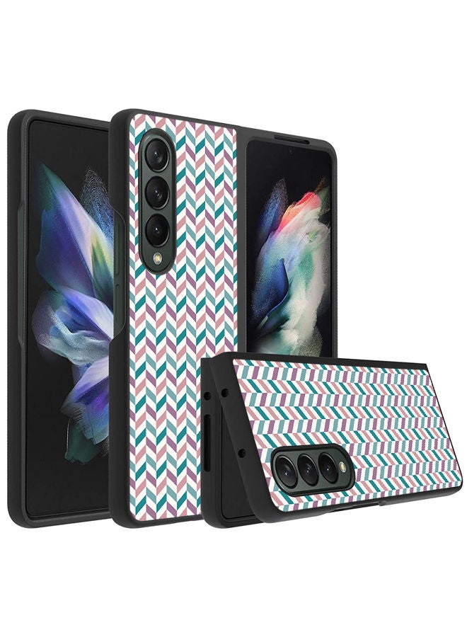 Okteq Hard Back Cover Case Small Mix Patterns for Samsung Galaxy Z Fold 4 5G  - Image 1