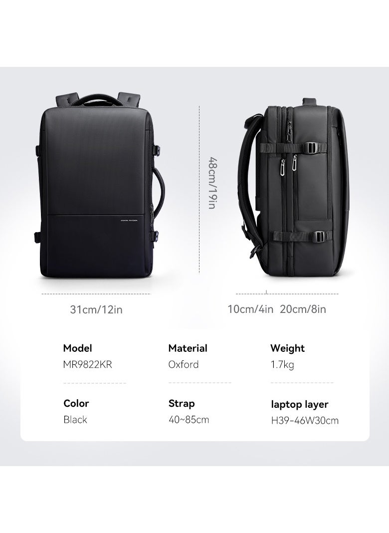 MARK RYDEN MARK RYDEN 9822 KR Expandable Business,Casual Laptop Backpack Fits for 17.3 Laptop with USB port  - Image 4