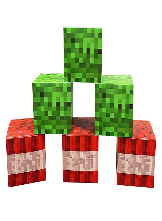 Bexlora 6 Pcs Gaming Party Boxes Birthday Party Decorations, 7.5 Inch Video Game Centerpieces Boxes for Boys Gaming Birthday Party Decor Supplies - Image 1