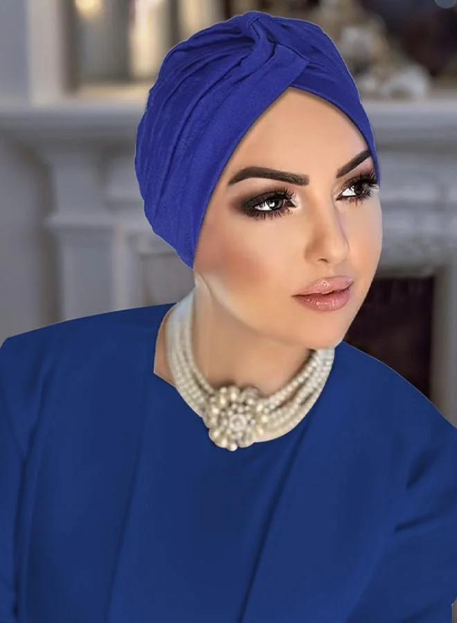 Take Two Dark Blue Turban Headwrap