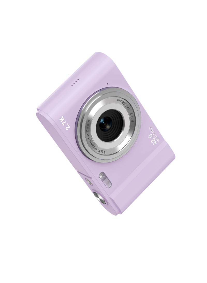48 Megapixel High-Definition Digital Entry-Level Mini Camera, Home Shooting, Black, Includes 32GB Memory Card