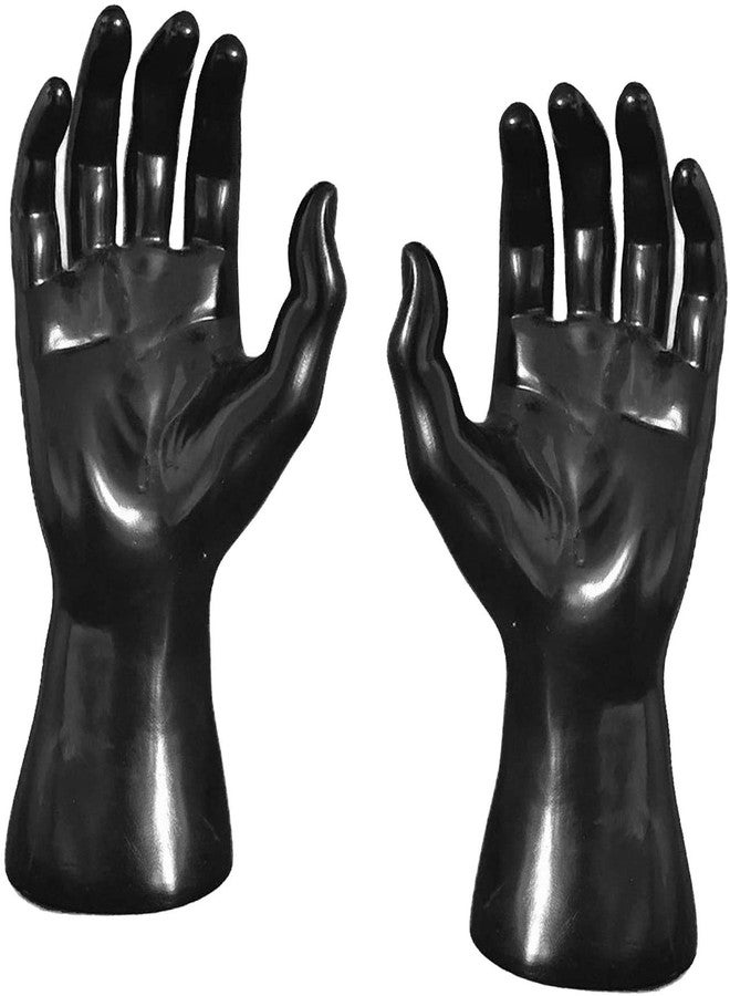 koTTIYA 1 Pair Hand Mannequin Jewelry Display Stand Male Hand Model Bracelet Bangle Gloves Ring Display Stand Organizer Bracelet Holder - Black - Image 5