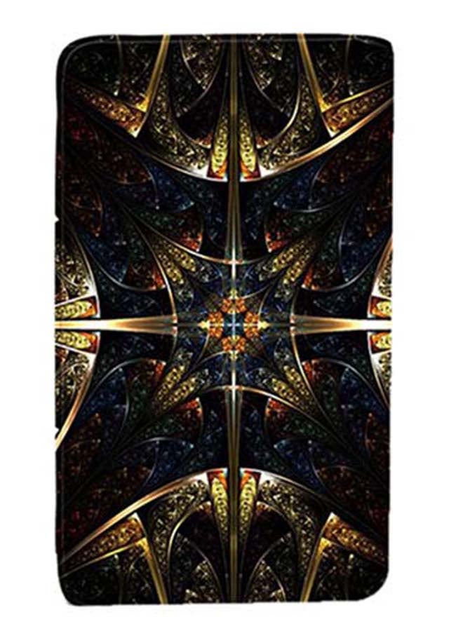 Loquat 3-Piece Carpet Bath Mat Set Black/Gold - Image 2