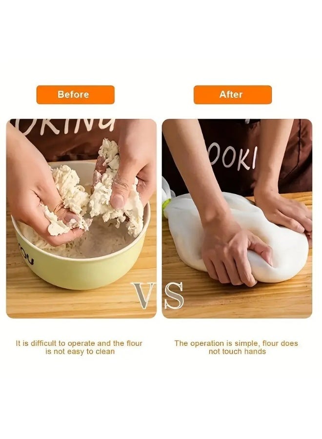 حقائب العجينة العجينة ، كيس العجينة كيس العجينة العجينة السيليكون مادة الصف الغذائي خلاط العجينة متعددة الاستخدامات للخبز ، المعجنات بيتزا الطورتيلا دقيق خلط كيس الحفاظ على كيس أداة الطبخ - Image 5
