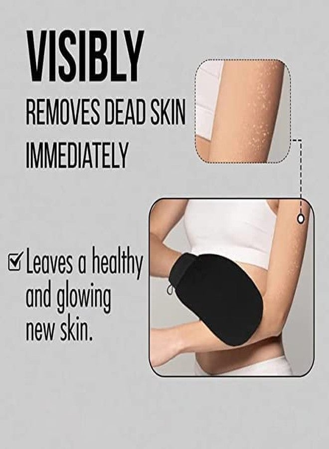 PULSBERY Exfoliating Glove/Bath Glove/Bath Scrub Exfoliating Dead Skin Removal Bath Body Glove,Deep Clean Exfoliating Tool to Remove Dead Skin and Dirt,Home Spa (PACK OF 3) - Image 3