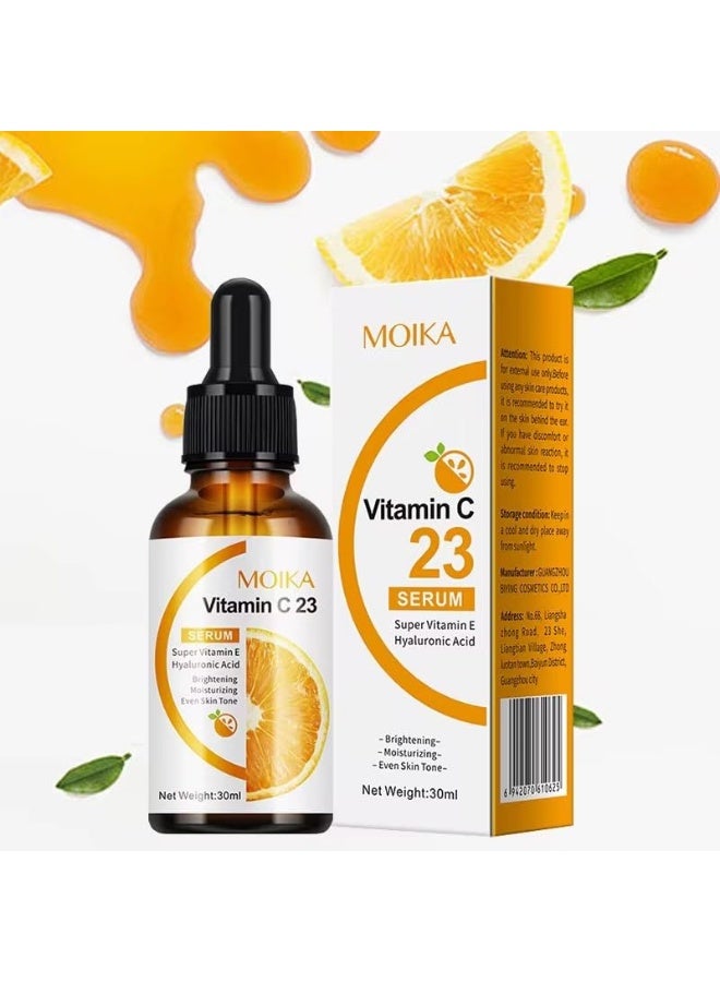 مويكا سيروم إميلي بيوتي فيتامين سي 23 - سيروم وجه قوي للتفتيح ومكافحة الشيخوخة مع حمض الهيالورونيك ومضادات الأكسدة لبشرة مشعة - Image 4