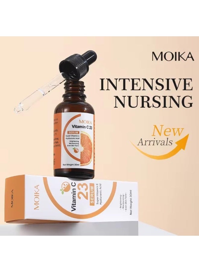 مويكا سيروم إميلي بيوتي فيتامين سي 23 - سيروم وجه قوي للتفتيح ومكافحة الشيخوخة مع حمض الهيالورونيك ومضادات الأكسدة لبشرة مشعة - Image 5