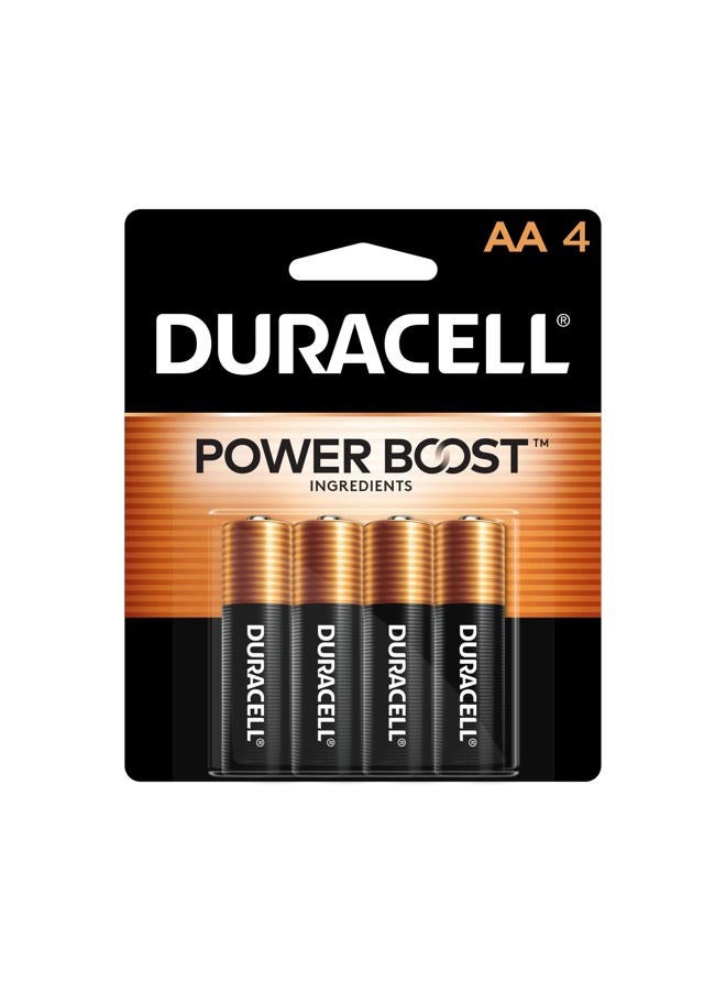 Duracell دوراسيل - بطاريات قلوية AA كوبر توب - بطارية AA طويلة الأمد لجميع الأغراض للاستخدام المنزلي والتجاري، 4 بطاريات، لتشغيل أجهزة التحكم عن بعد، الألعاب، وأكثر، موثوقة وجديرة بالثقة - Image 1