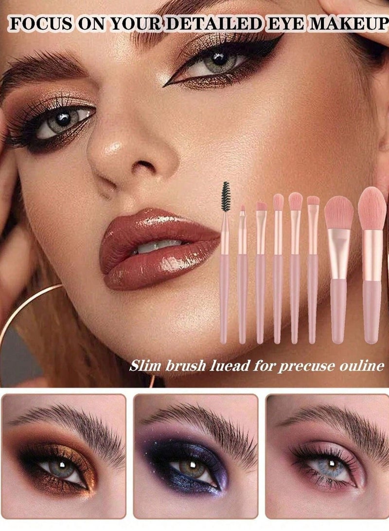 Shein 15-Piece Makeup Organizer: 1 Makeup Bag, 8 Mini Travel Brushes, 1 Hair Tie, 3 Beauty Blenders. Portable Makeup Set for Eyeshadows, Liquid Eyeliner, Lipstick, Lash Glue & More. Travel Cosmetic Organizer (Color May Vary) - Image 2