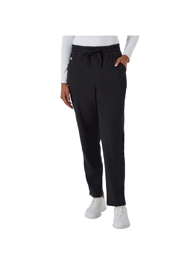 Hanes Plus Size Comfort Fit Pants, Moisture-Wicking Healthcare Scrubs For Women, 3 Pockets, New Ebony, 3X Large - Image 1