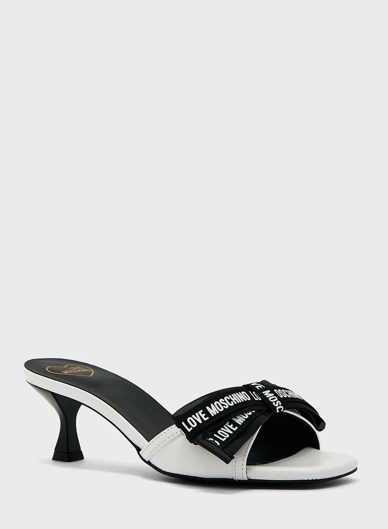 Love Moschino Love Bow Sandals